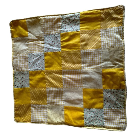 Other - Vintage 1980s Patchwork Pillow Cover 17”x17”
